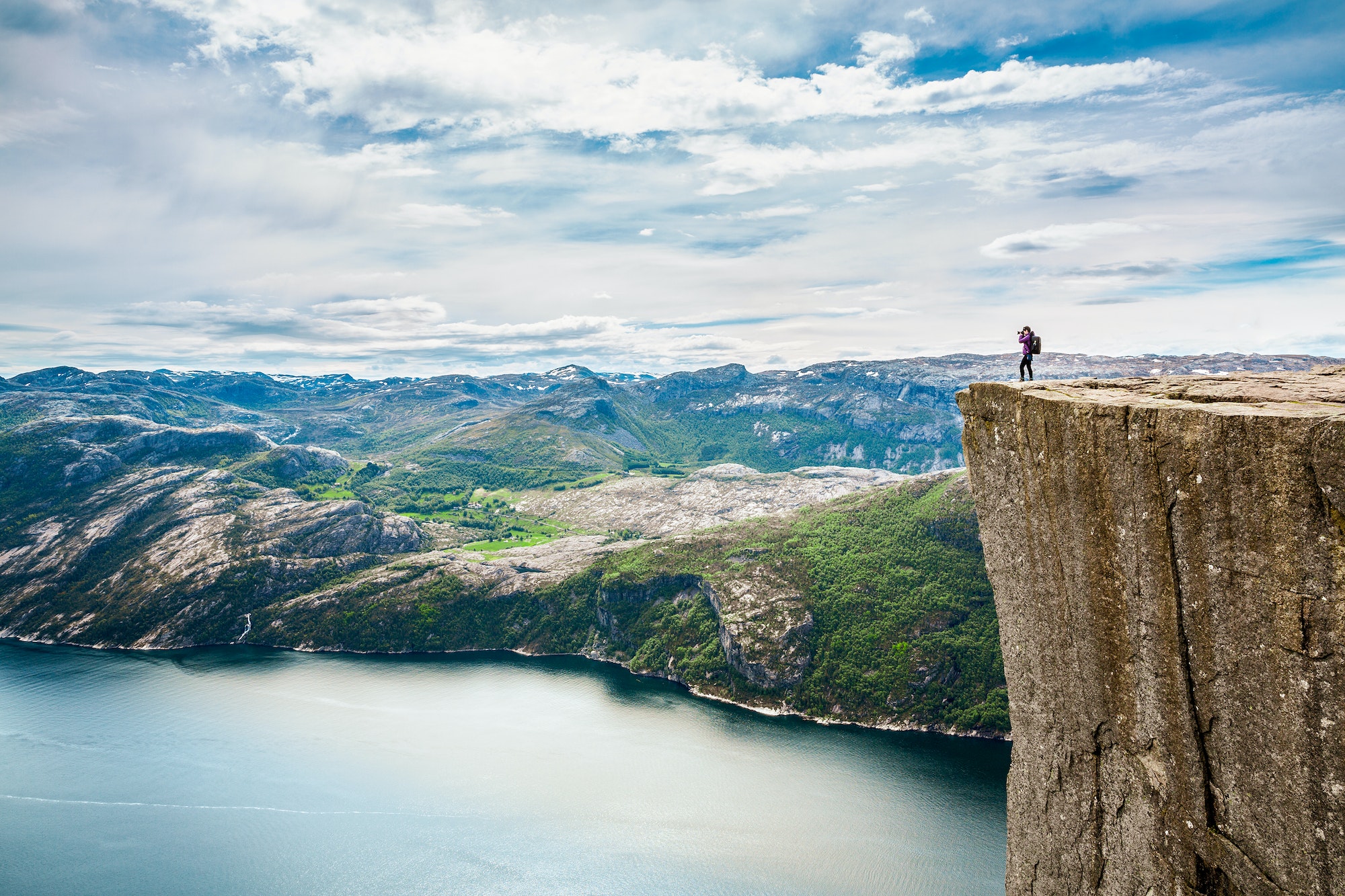 Nature photographer Beautiful Nature Norway Preikestolen or Prek