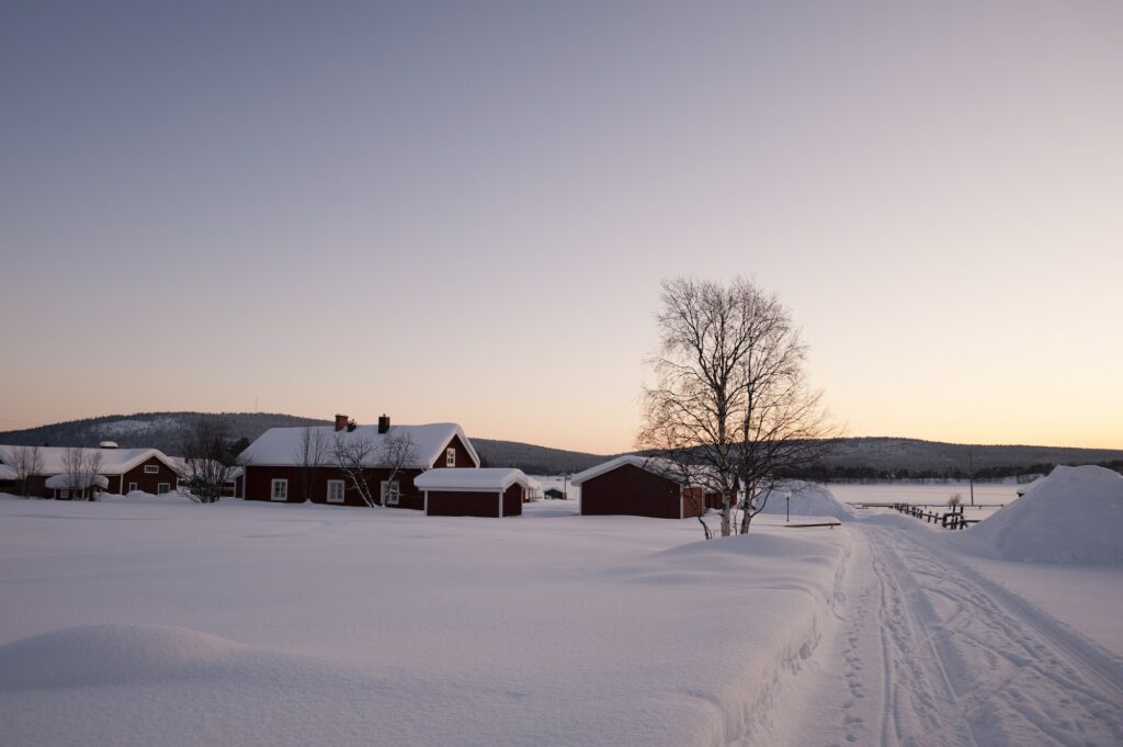 Scenic view, Jukkasjarvi, Sweden